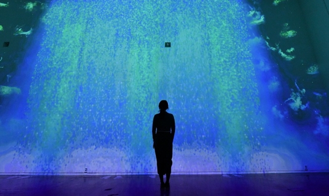 Walking in silence: media art event features traditional garden