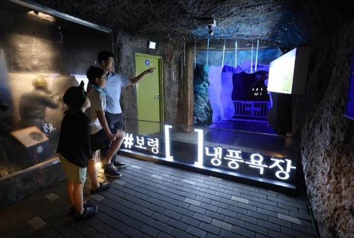 [사진으로 보는 한국] 더울수록 시원해지는 ´보령 냉풍욕장´