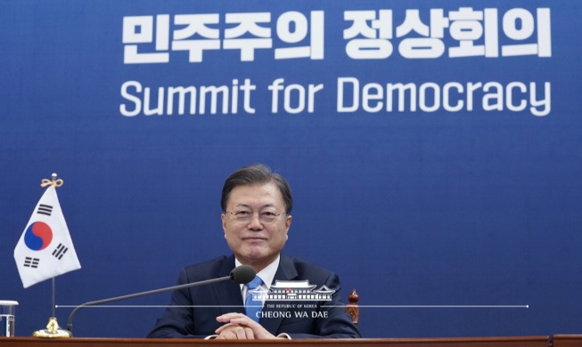 Remarks by President Moon Jae-in at Virtual Summit for Democracy