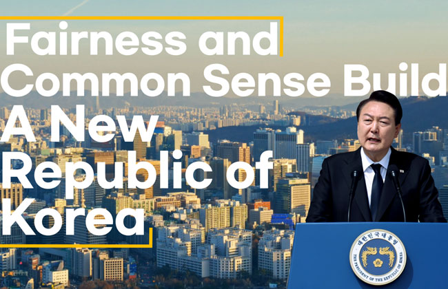 Fairness and Common Sense Build A New Republic of Korea