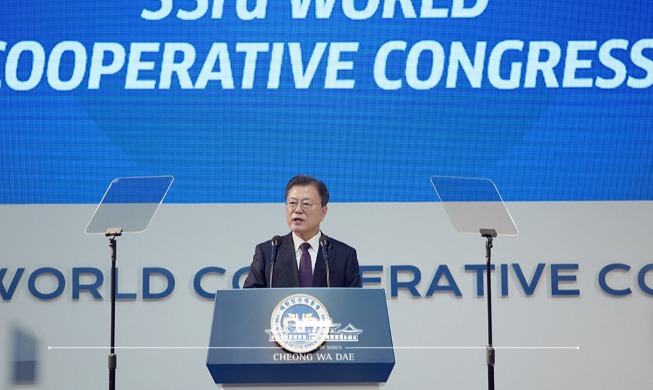 Congratulatory Remarks by President Moon Jae-in at 33rd World Cooperative Congress