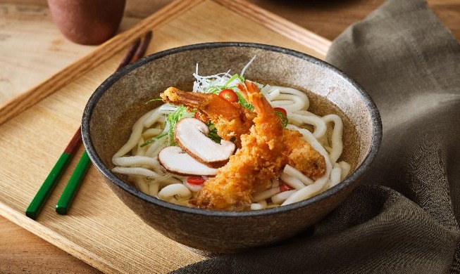 [Creative kimchi creations] 10. Kimchi fried shrimp udon