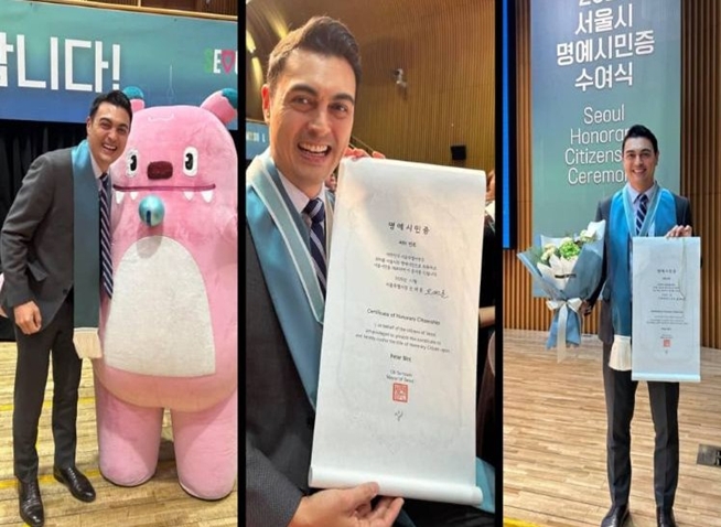 British expat named Seoul honorary citizen for promoting capital