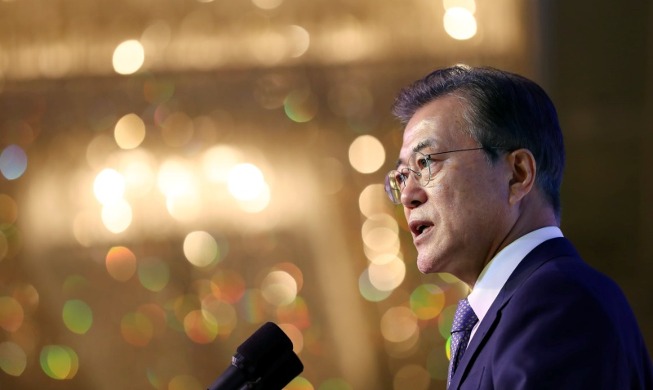 Book on President Moon's main speeches, messages released