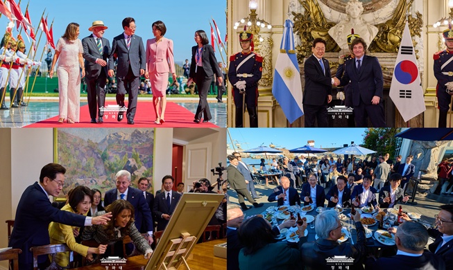 Photo essay of President Lee's visits to US, S. America, Germany
