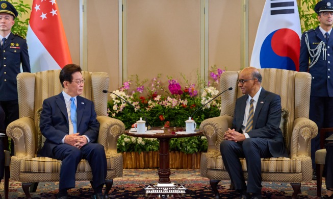 Joint Press Statement by President Lee Jae Myung on  the occasion of the Korea–Singapore Summit