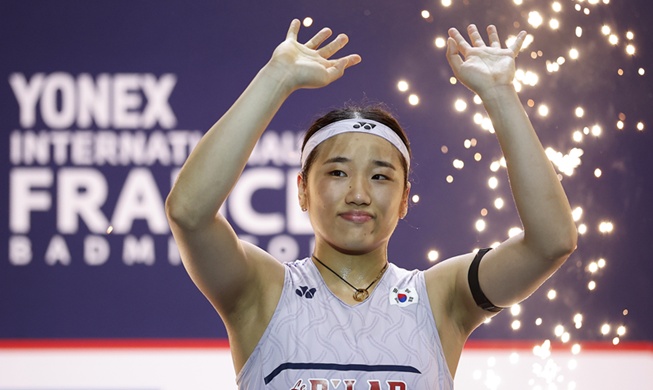 An top of her game: badminton titan wins 3rd straight French Open