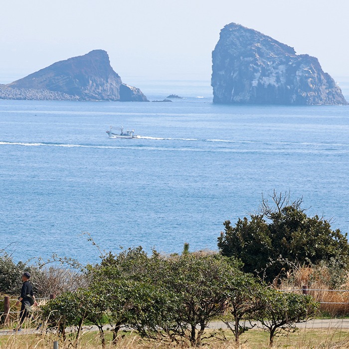 Springtime walk along Songaksan Mountain's trail Dulle-gil