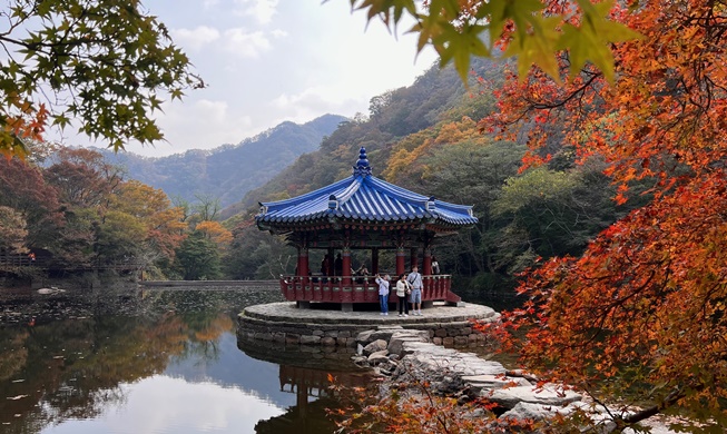 Prime hiking destination for fall foliage: Naejangsan Mountain