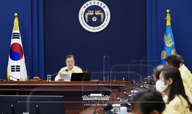 Opening Remarks by President Moon Jae-in at 40th Cabinet Meeting