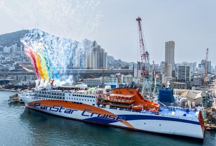 Nation's first cruiseferry PanStar Miracle Cruise gets christened