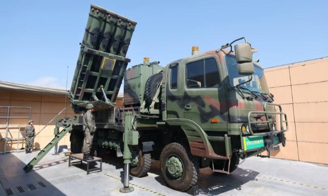 Homegrown mid-range surface-to-air guided missile system deployed