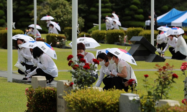 [Korea in photos] Memorial ceremony for UN veterans of Korean War