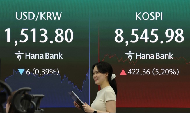 KOSPI recovers to 8,500, foreign net buying hits 2nd straight day