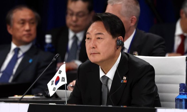 President urges stronger global resolve on NK's nuclear program