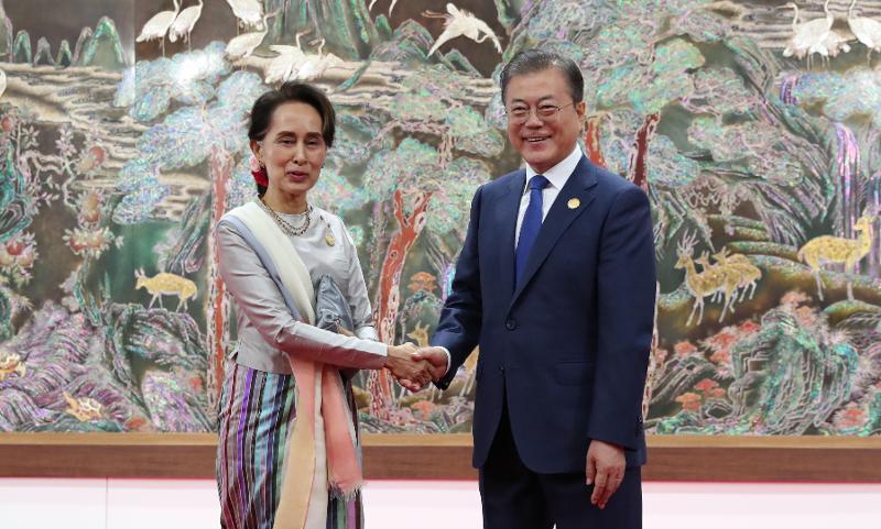 20200521_In letters, S. Korean, Myanmar leaders agree to deepen bilateral ties