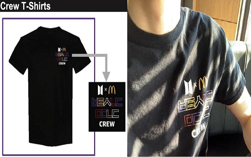 mcdonald bts t shirt