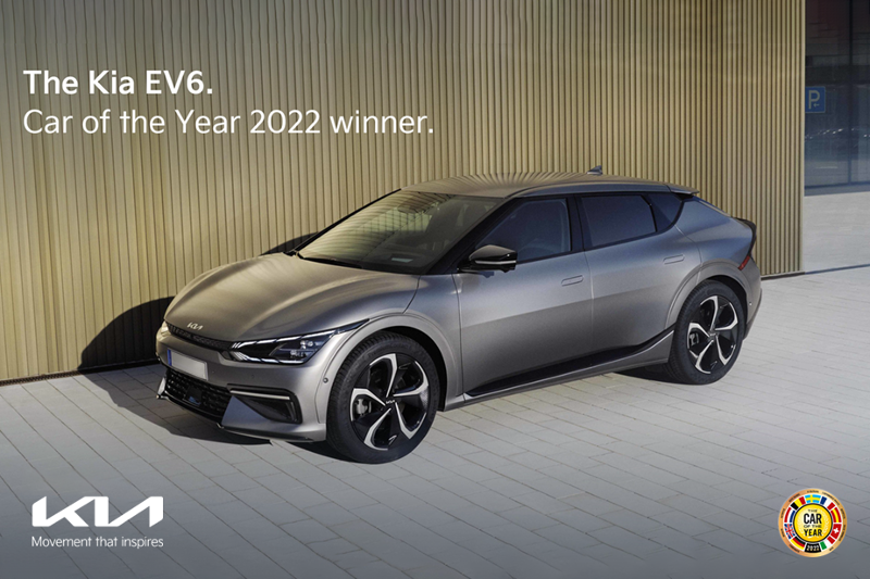 The Kia electric car EV6 is the first from Korea to win the European Car of the Year award. (Kia Corp.'s official blog) 