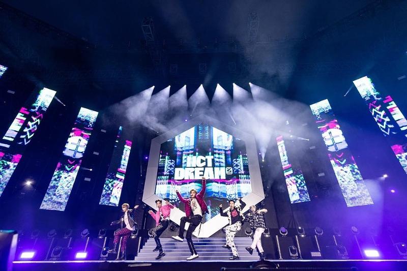 K-pop group NCT Dream on May 14 performs at the concert KPOP.FLEX at Deutsche Bank Park in Frankfurt, Germany.