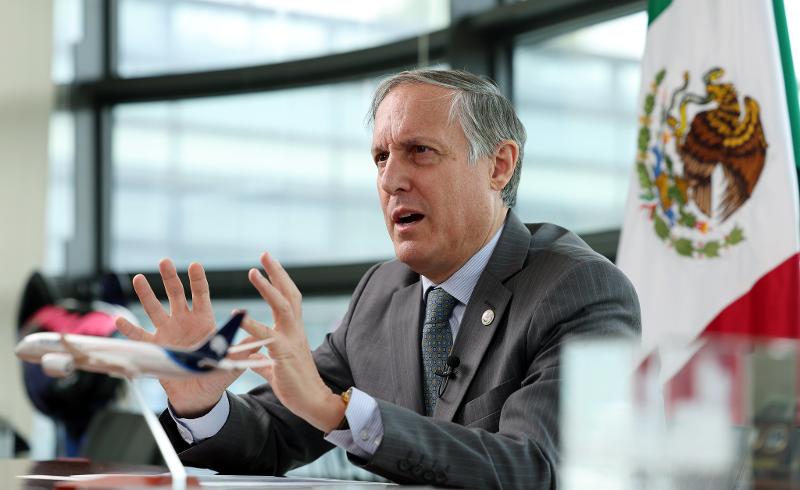 Mexican Ambassador to Korea Bruno Figueroa Fischer on May 19 at his embassy in Seoul's Jongno-gu District called the launch of direct flights between Korea and Mexico the most meaningful outcome of 60 years of bilateral relations.