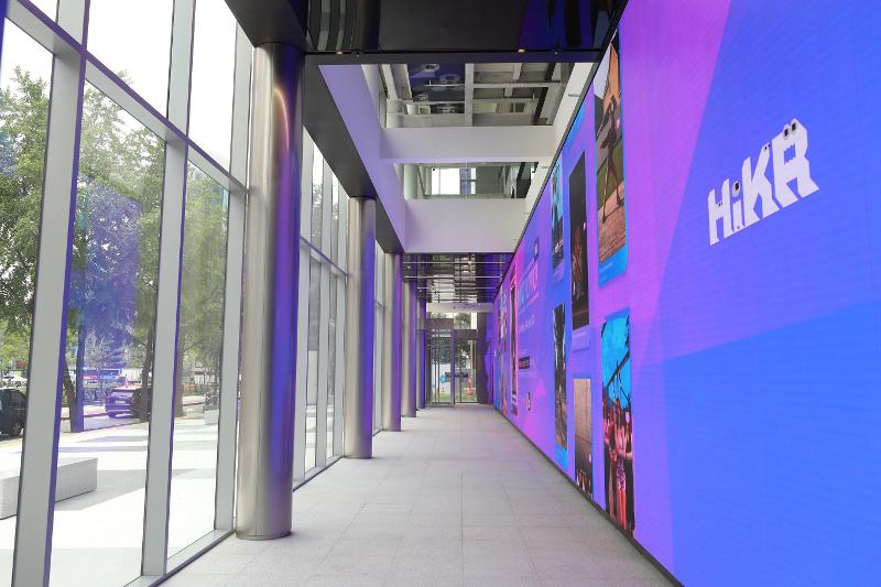 HiKR Ground, a tourism promotion center offering immersive experiences, on July 22 was opened at the Seoul Center of the Korea Tourism Organization in the city's Jung-gu District. The picture shows the mural 