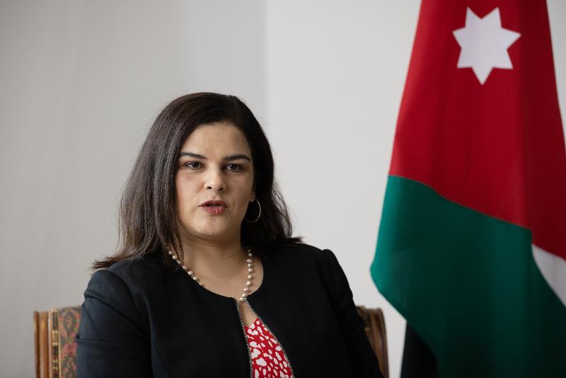 Jordanian Ambassador to Korea Asal Al Tal on Sept. 13 gives an exclusive interview to Korea.net at her embassy in Seoul's Yongsan-gu District. With this year marking the 60th anniversary of bilateral ties, she said she hopes for stronger cooperation in sectors such as tourism, investment, advanced agricultural technology, renewable energy, artificial intelligence, and health and welfare. (Kim Sunjoo)