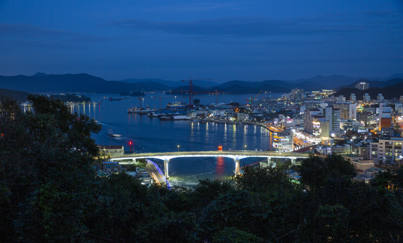 This photo of Tongyeong, Gyeongsangnam-do Province, which was named to this year's list of 