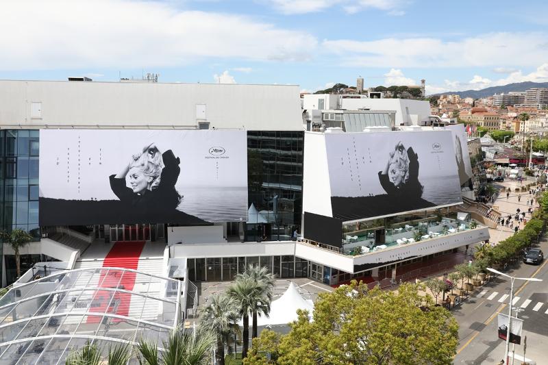 The Palaces of Festivals and Congresses of Cannes in France is the venue of the 76th Cannes Film Festival. (Maxence Parey/FDC) 