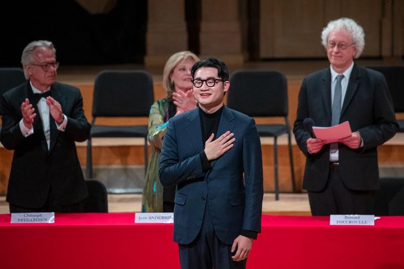 Baritone Kim Tae-han on June 4 wins the top prize at this year's Queen Elisabeth Competition in Belgium. (Official Twitter account of Belgium's royal family)