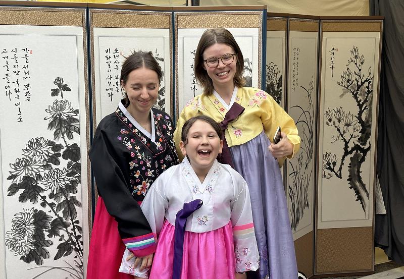 Visitors to the festival 