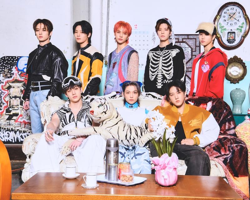 JYP Entertainment, the management agency of the boy band Stray Kids, on Sept. 4 said the group was second this year in album sales in the U.S. according to the music chart analysis site Chart Data. (JYP Entertainment's official site)