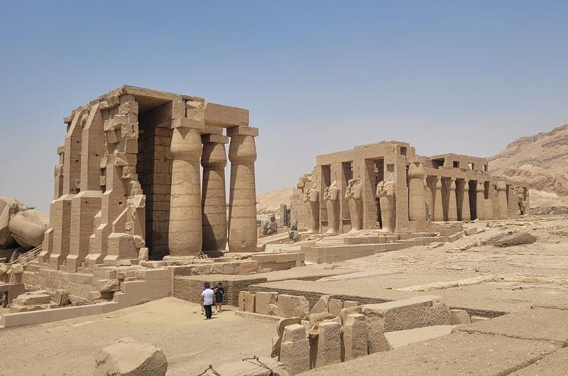 The Korea National University of Cultural Heritage under the Cultural Heritage Administration has been named a private contractor for the Egyptian Cultural Heritage Preservation and Management Support Project to aid the preservation and management of the North African country's cultural heritage like the Ramesseum (shown), the funeral temple of Pharaoh Ramses II in Luxor, Egypt. (Cultural Heritage Administration) 