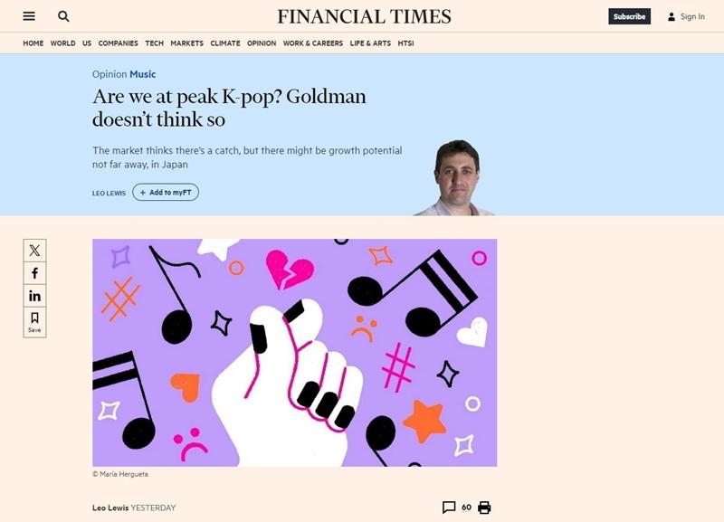 The U.K. daily Financial Times on April 4 ran the article headlined 