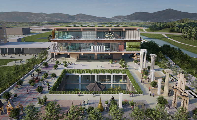 This is an aerial view of the Museum of Urban Architecture, which will open in 2026 at the National Museum Complex in Sejong. (National Museum Complex of Korea's official website)