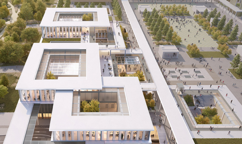 This is an aerial view of the Design Museum, which is slated to open in 2027 at the National Museum Complex in Sejong. (National Museum Complex of Korea's official website)