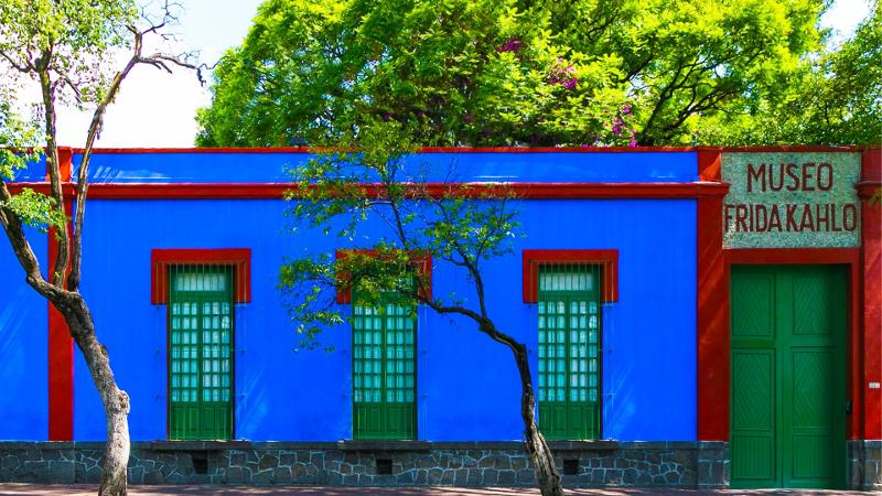 The entrance to the Frida Kahlo Museum is located in the Coyoacan borough of Mexico City. (Museum's official website)