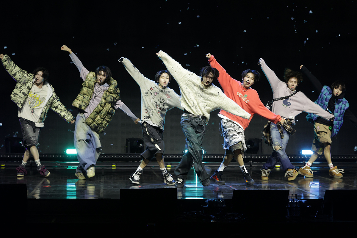 A press showcase on Jan. 20 marks the debut of K-pop boy band KickFlip at Yes 24 Live Hall in Seoul's Gwangjin-gu District.