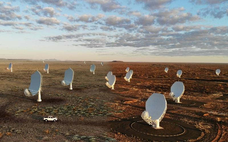 Group of radio telescopes (SKAO's official website)