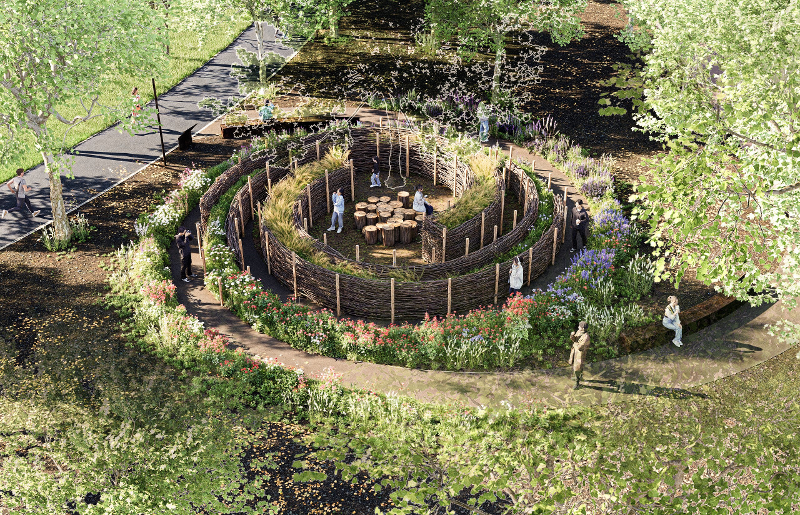 The Seoul International Garden Show is slated from May 22 to Oct. 20 at Boramae Park in Seoul's Dongjak-gu District. Shown is the plan for the sculpture park of this year's event.   