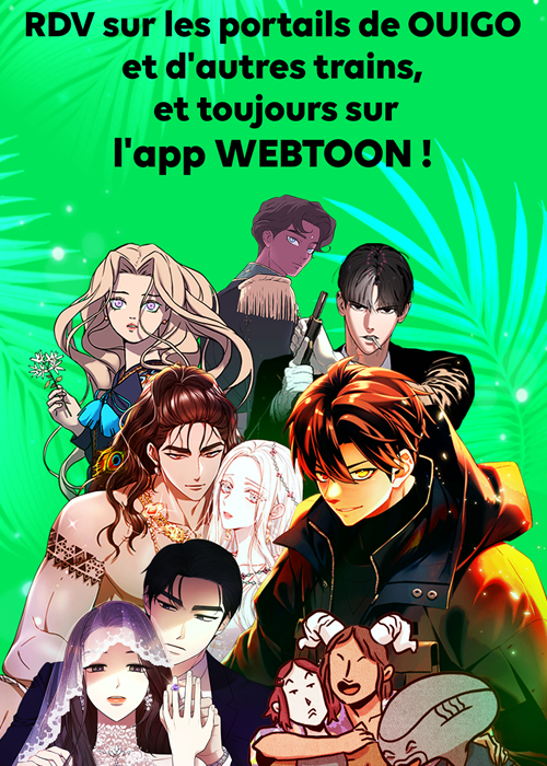 Naver Webtoon will create original content to offer on the high end Inoui and lower cost Ouigo of the French high-speed rail TGV. (Naver Webtoon)  