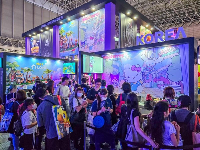 This is the Korean section at the Tokyo Game Show that ran from Sept. 25-28, 2025, in the Japanese capital. (Korea Creative Content Agency)  