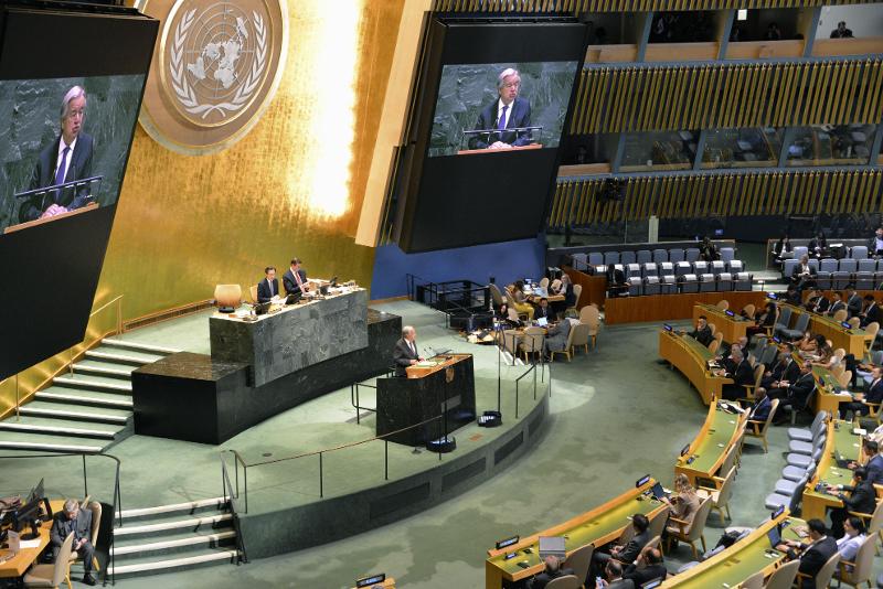 The Review Conference of the Parties to the Treaty on the Non-Proliferation of Nuclear Weapons on April 27 holds its opening day at United Nations headquarters in New York. (Yonhap News) 