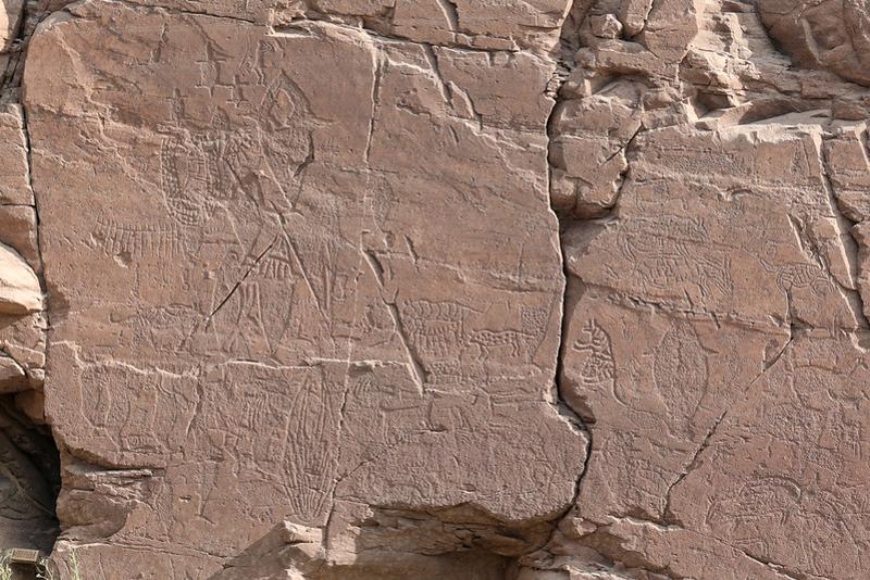 The Petroglyphs of Bangudae Terrace show marine life like turtles and whales intricately depicted alongside land animals such as leopards and lions. 