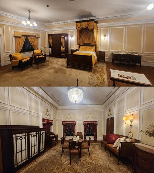 Emperor's bedroom (top) and empress' boudoir (Lee Jihae) 