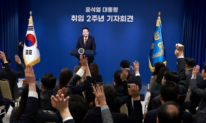 Photos of President Yoon's 2nd year in office