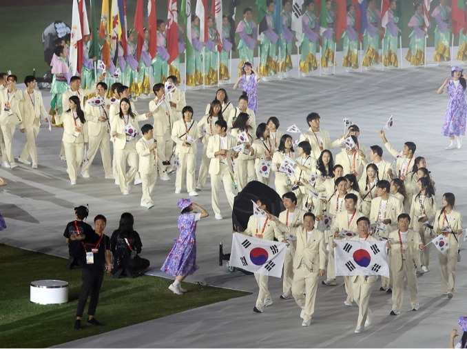 National team achieves goal of third place overall at Asian Games