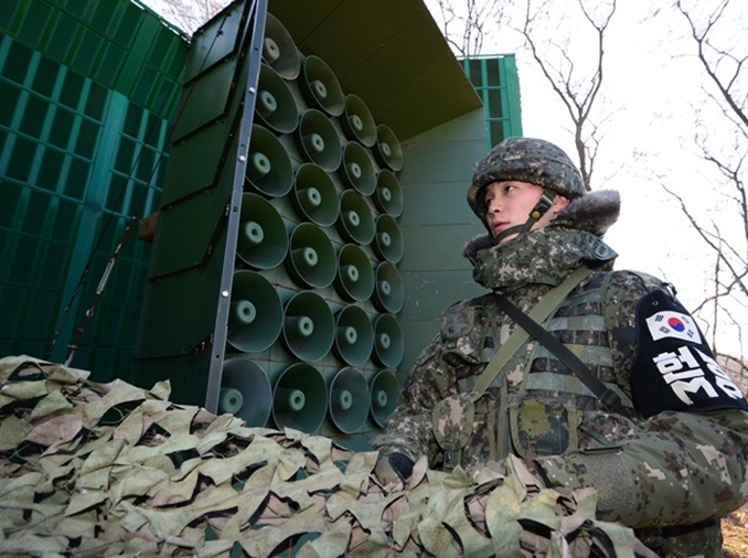 Sound diplomacy: removal of speakers aimed toward NK begins