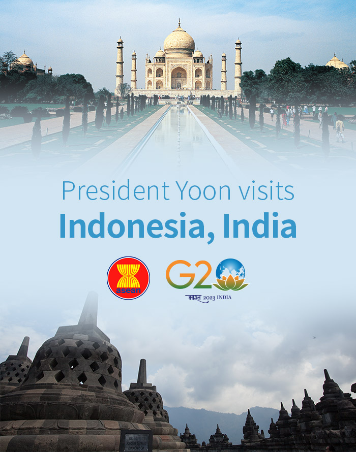 President Yoon visits Indonesia, India