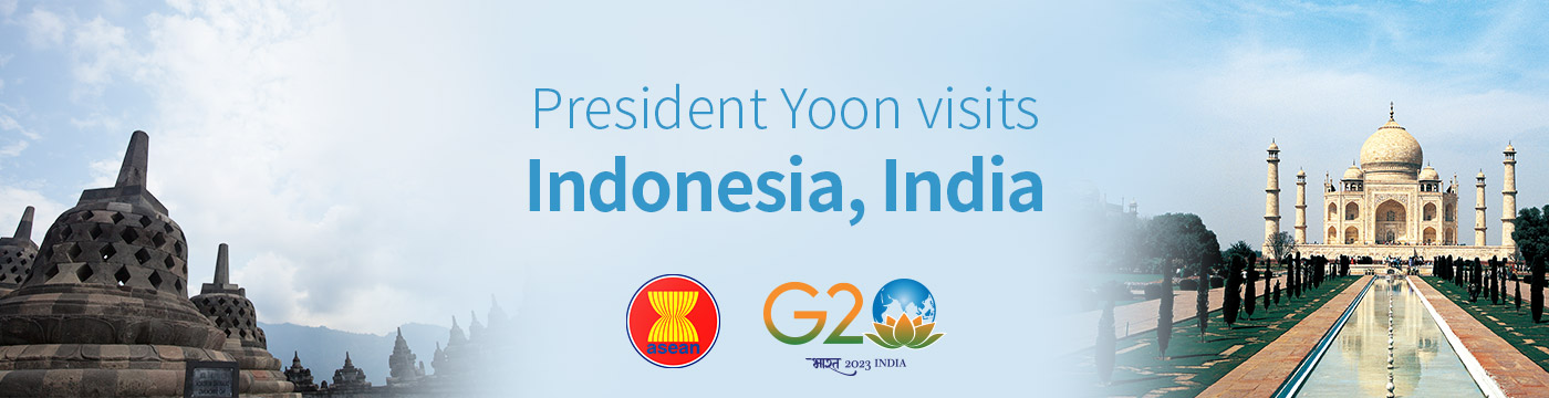 President Yoon visits Indonesia, India