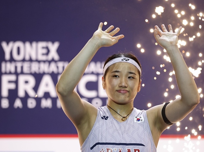 An top of her game: badminton titan wins 3rd straight French Open